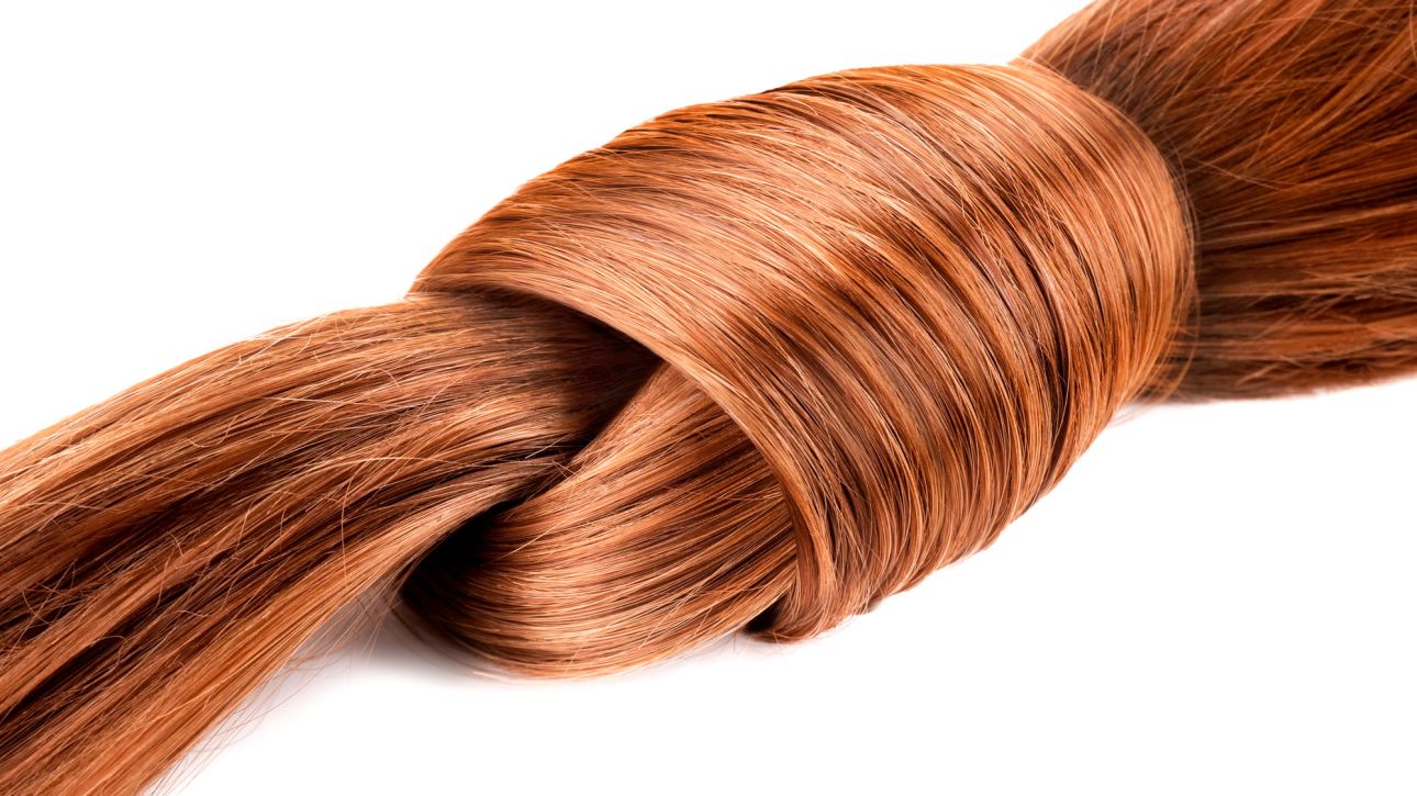 Knot of red hair